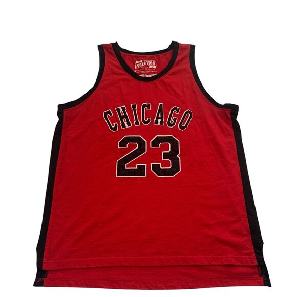 Evolution In Design Mens Sz 6X Chicago Bulls #23 Michael Jordan Greatest Tanktop - Picture 12 of 14